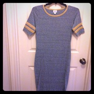 LulaRoe M dress gray heather jersey style